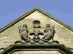 fish carved in stone