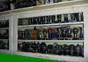 Cabinet full of old wireless valves