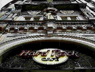 A very old Victorian building now converted to a Rock Cafe