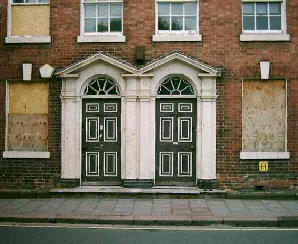 Twin doors and windows in a Georgian house
